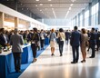 © kampung - Business people networking at a large convention hall