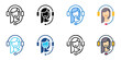 © Gravisio - customer service icon set multiple style collection