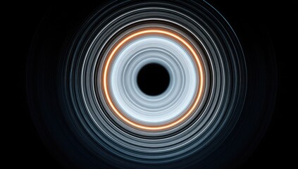 concentric circles, swirling design with a bright ring