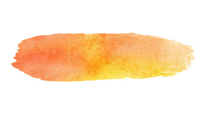 Wall Mural - radiant brushstroke of watercolor paint isolated in transparent presentation space graphic element