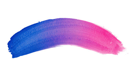 Wall Mural - aesthetic multicolored arc stroke with watercolor texture floating against a transparent scene for