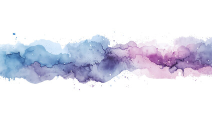 Wall Mural - abstract watercolor wash with pastel hues, subtle gradients, and splatter on isolated space