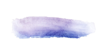 Wall Mural - textured watercolor brush stroke, isolated on transparent, cool gradient wash effect, perfect for