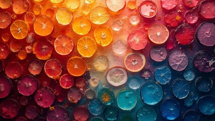 Colorful gradient texture art pattern