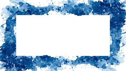 Wall Mural - abstract watercolor frame with fluid splash effect, perfect for artistic graphic design and