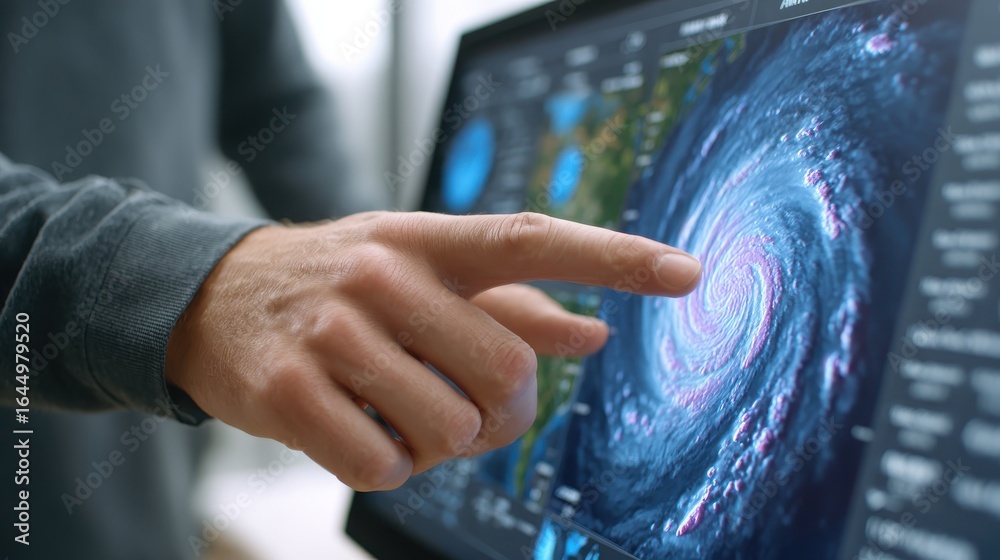 The use of technology and AI to assist in weather forecasting. A ...