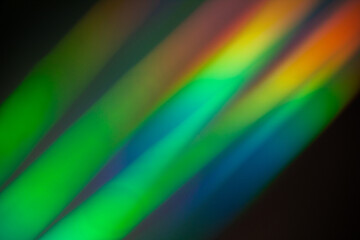 Wall Mural - light leak overlay effect with bokeh rainbow light leaks,retro noisy film texture light leak flare o