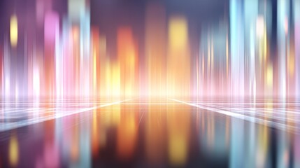 Futuristic abstract cityscape illustration with towering skyscrapers and modern architectural designs a vibrant background concept for urban development and technology themes.