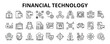 ©  karyative - 30 Financial Technology Line Icons Vector - Digital Payment, Mobile Banking, Cryptocurrency, Blockchain, Personal Finance App