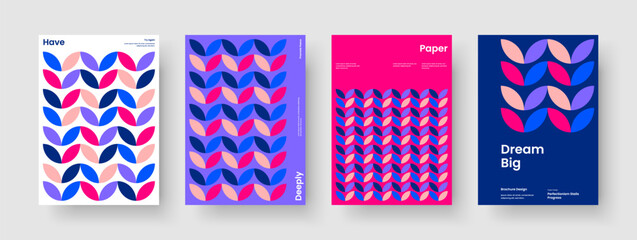 Wall Mural - modern book cover layout. geometric flyer design. isolated business presentation template. poster. b