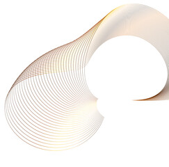 Wall Mural - design elements on white background isolated. creative art. abstract wavy stripes. colors lines crea