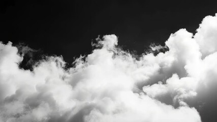 Wall Mural - a commercial airliner soaring through a white cloud-filled sky