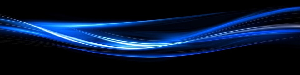 Wall Mural - vibrant light streaks on a serene midnight highway, creating a dynamic and captivating atmosphere