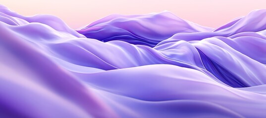 Canvas Print - elegant and seamless gentle waves in a lilac to pastel pink gradient, 3d light pattern design