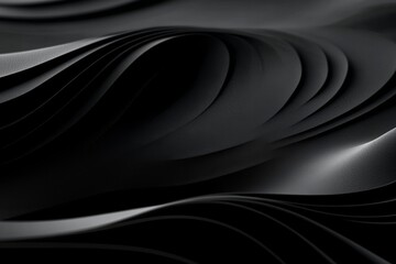 Wall Mural - abstract elegance unveiled in black dynamic folds and lines for modern backgrounds and wallpapers