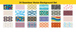 © Design Home - 24 Seamless Vector Background Patterns Set