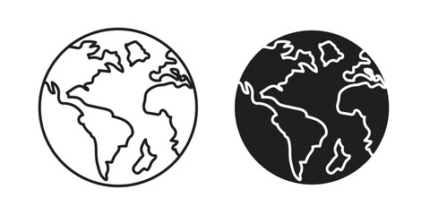 Wall Mural - World icon