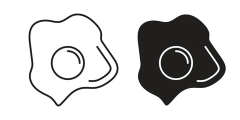 Wall Mural - Egg fried icon