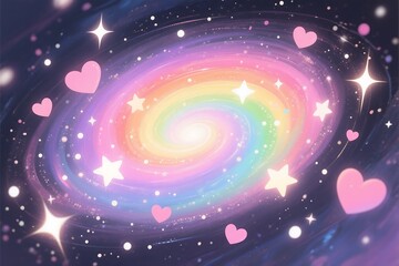 Wall Mural - abstract background with stars