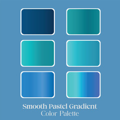 Minimal Sky Blue Gradient Color Set for Design Projects