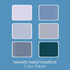 Ocean Teal Gradient Swatch Set for Modern Design