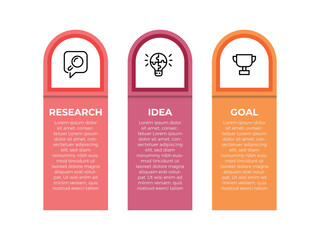 Wall Mural - infographic template for business. 3 steps modern timeline diagram with road journey concept, presen
