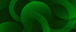 © S-HadjAmar - green abstract banner with circular geometric shapes background