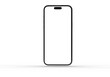 © vegefox.com - High-quality image of a modern smartphone with a blank screen, perfect for app presentations or website mockups.