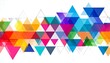 © salwa - Colorful Triangle Abstract Design.