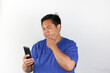 © FxErickMartin - Portrait of asian guy with hard thinking gesture, considering something important