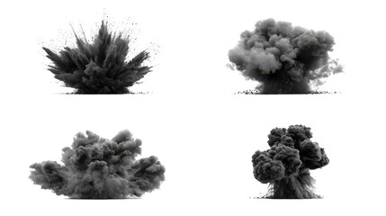 Wall Mural - realistic smoke effect isolated on transparent background for design