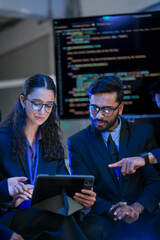 Portrait of the next generation of AI developers. A diverse team building autonomous systems, advanced Generative AI models, and the future of ethical Artificial General Intelligence.