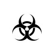 © MrIdhA - Solid black silhouette of a biohazard symbol