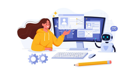 Creative Digital Design Interface Collaboration with Ai and Human Intelligence