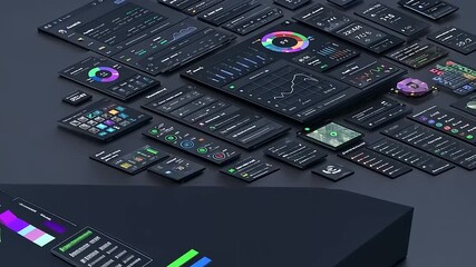 Dark UI Kit: Modern Dashboard Design Elements
