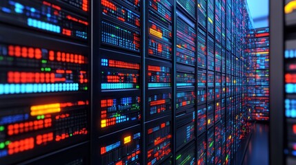 Illuminated Data Center: Servers, Network, Technology