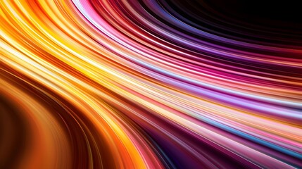Wall Mural - the image showcases a dynamic and colorful abstract design with flowing, curved lines transitioning 