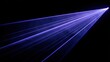 © Rizki - A vibrant, violet laser beam streaks across a black background