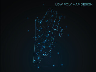 abstract digital networking connectivity vector map design