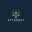 © arif23 - Attorney at law firm logo simple for business design inspiration template