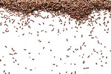 Delicious chocolate sprinkles scattered on the surface