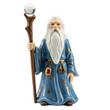 © Mikhail - Porcelain figurine of an old wizard in a blue robe holding a staff with a crystal ball