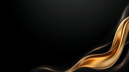 Canvas Print - elegant gold accent on rich dark fabric creating a luxurious background for wealth presentation