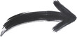 © Lol - Black brush stroke arrow isolated on white background