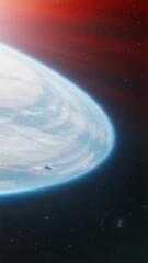Wall Mural - Earth's Curvature with Atmospheric Glow