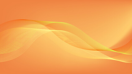 abstract orange wave background