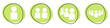 © kebox - Personen Icons auf grünen Buttons