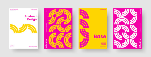 Wall Mural - abstract business presentation layout. isolated banner template. geometric flyer design. book cover.