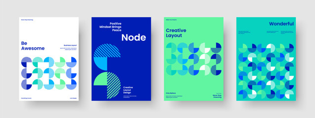 Wall Mural - geometric flyer template. creative brochure design. isolated poster layout. background. banner. repo