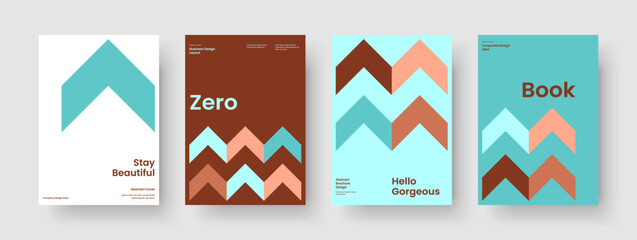 Wall Mural - modern brochure layout. creative flyer template. isolated banner design. book cover. report. backgro